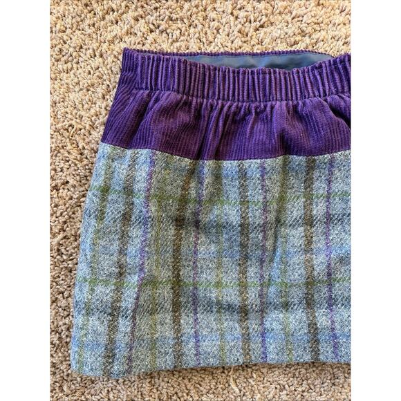 Glen Appin Scotland Harris Tweed Purple/Gray Plaid Wool Skirt Toddler 3T NEW NWT - Picture 5 of 8